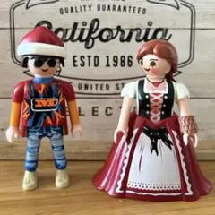 中古プレイモービル PLAYMOBIL Fi?ures クリスマスな人たち