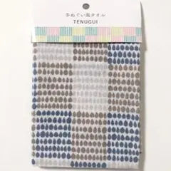 手ぬぐい 花びら格子柄