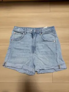 デニムショートパンツ ライトブルー