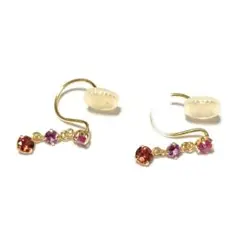 サマンサティアラ K10 ノンホールピアス イヤリング