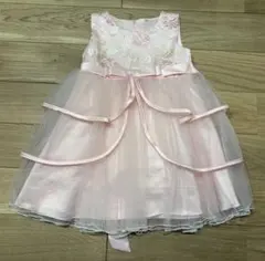 ピンク刺繍フォーマルドレス　110cm