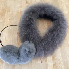 SALE‼️BEAUTY & YOUTH ファーマフラー・イヤーマフ2点セット