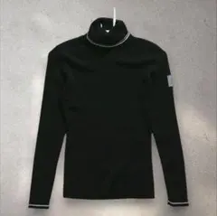 美品 マンダリナダック タートルネック ニット 黒 ブラック