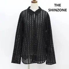 美品*THE SHINZONE ザシンゾーン ジャガードレースシャツ 匿名配送