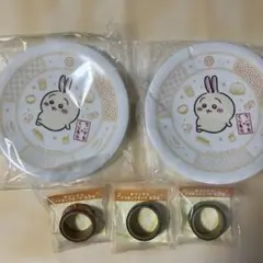 ちいかわ　うさぎ　くら寿司　プレート 2枚　じゃがりこマスキングテープおまけ