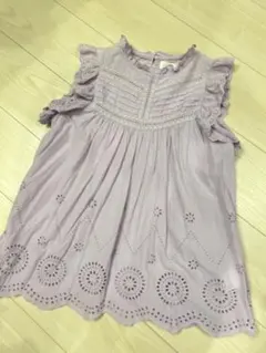 LIEN ノースリーブ チュニック ブラウス　パープルのサムネイル
