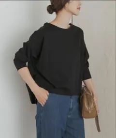 クリーニング済み アーバンリサーチドアーズ コットンバックタック長袖プルオーバー