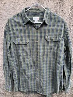 古着carhartt チェック柄シャツ XL