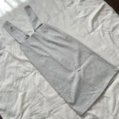 【ショコラフィネローブ】ジャンパースカート ロング丈 オートミール