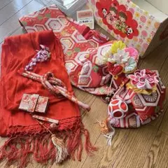 七五三　結び帯　作り帯　付け帯　ヴィンテージ　アンティーク　昭和レトロ