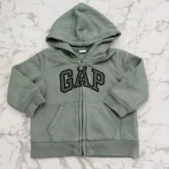 GAP フード付きグリーンパーカー