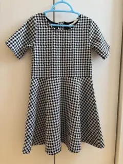 H&M 千鳥格子柄 ワンピース　約110cm