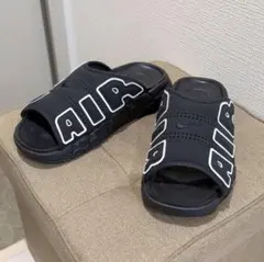 NIKE AIR MORE UPTEMPO サンダル ブラック　モアテンサンダル