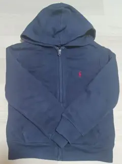 POLO RALPH LAUREN ネイビー ジップパーカー 140