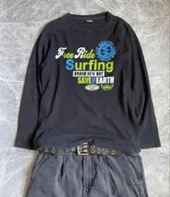 90s アーカイブ　cityboy Y2K 短丈プリントロンTシャツのサムネイル