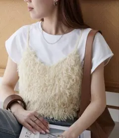 DISCOAT テープヤーンキャミソール 《WEB限定》 アイボリー