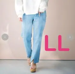 しまむら辻ちゃん　パール付きデニムパンツ LL