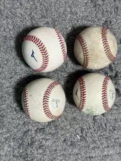 プロ野球　NPB　試合球　4個セット