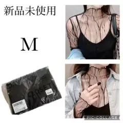【新品未使用】DAY CLOSET レースシアー刺繍メロウタートルネック　長袖