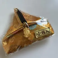 金色 花柄 がま口コインケース