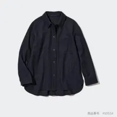 ユニクロ ブラッシュドジャージーシャツジャケット M
