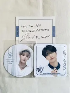 ATEEZ cafe ソンファ メッセージカード コースター Seonghwa