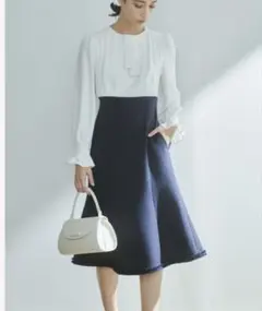 《新品タグ付》CELFORD ツイードマーメイドドレス　36