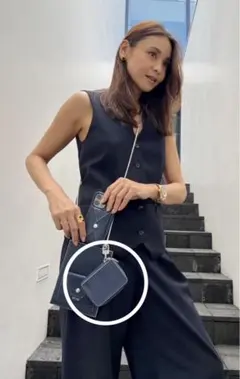 滝沢眞規子さん×ラルコバレーノ　ケースポーチNVY保管未使用品のサムネイル