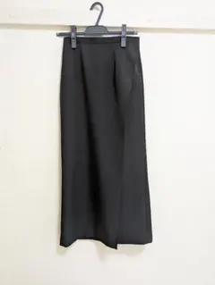 極美品★THE ROW ラップスカート 巻き ロングスカート リボン ブラック 極美品☆THE ROW ラップスカート 巻き ロングスカート リボン ブラック