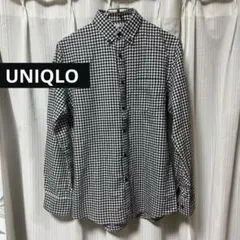 UNIQLO ギンガムチェック 綿100% 長袖シャツ メンズMサイズ