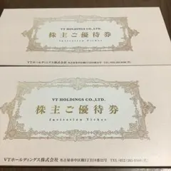 VTホールディングス 株主優待券(KeePer LABO 20%割引券他)