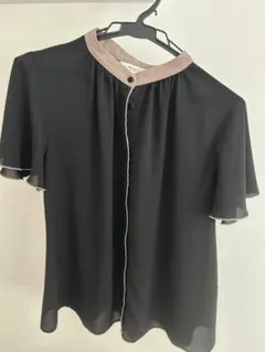 【美品】BEAMS HEART シアーブラウス 半袖 ブラックのサムネイル