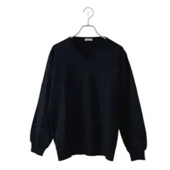 美品✨CINEMA CLUB シネマクラブ(L)Vネック UVカットセーター/黒