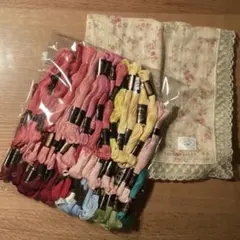 オリンパス　コスモ　刺繍糸　60本セット　ローラアシュレイ　ハンカチ