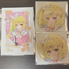 にじさんじ　Sweet Floaties チェキ風カード　缶バッジ星川サラ