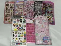 うるちゅるポップシール もちプニュ ドロップジュエリー キティ モンチッチ など