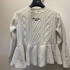 Anna Sui mini ぺプラムモールニット　Lサイズ