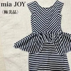 【極美品】mia JOY ストライプ ノースリーブワンピース　キッズ　大人コーデ