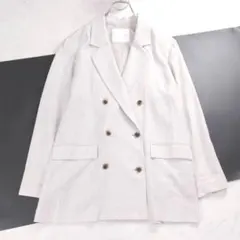 美品✨2025リヴドロワ リネン混ダブルジャケット 春夏 オーバーサイズ 洗えるのサムネイル