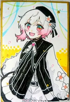 魔法少女ノ魔女裁判　まのさば　桜羽エマ 手描きイラスト