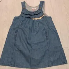 【新品】KP ジャンバースカート 120cm デニムブルー