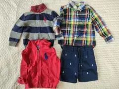 ラルフローレン　長袖　半ズボン4点セット　100サイズ