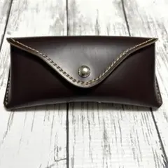 艶ブラウンサングラスケースハンドメイド