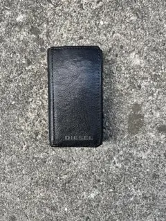 DIESEL ブラック レザー キーケース
