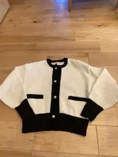 Te chichi パールボタン カーディガン