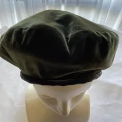 ベロア　ベレー帽　リバーシブル