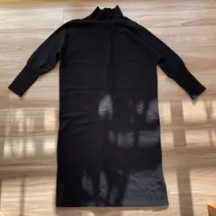 最終セール‼︎RADIATE 黒 ニットタートルネックロングワンピース