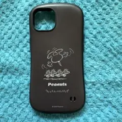 iPhoneケース iFace Peanuts スヌーピーブラック