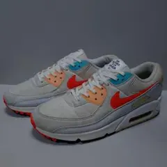 NIKEナイキ2021年限定エアマックス90AIR MAX 90白赤26.5中古