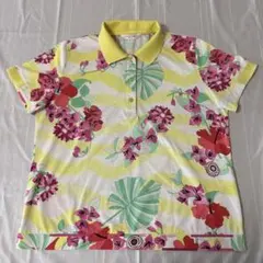 美品✨ETRO エトロ　シルクスカーフ切替ニット　半袖　グリーン　ボタニカル柄 美品✨ETRO エトロ シルクスカーフ切替ニット 半袖 グリーン
